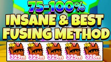 75 - 100% FUSING METHOD *Golden/Rainbow Techno Cat* Pet Simulator X (Roblox)