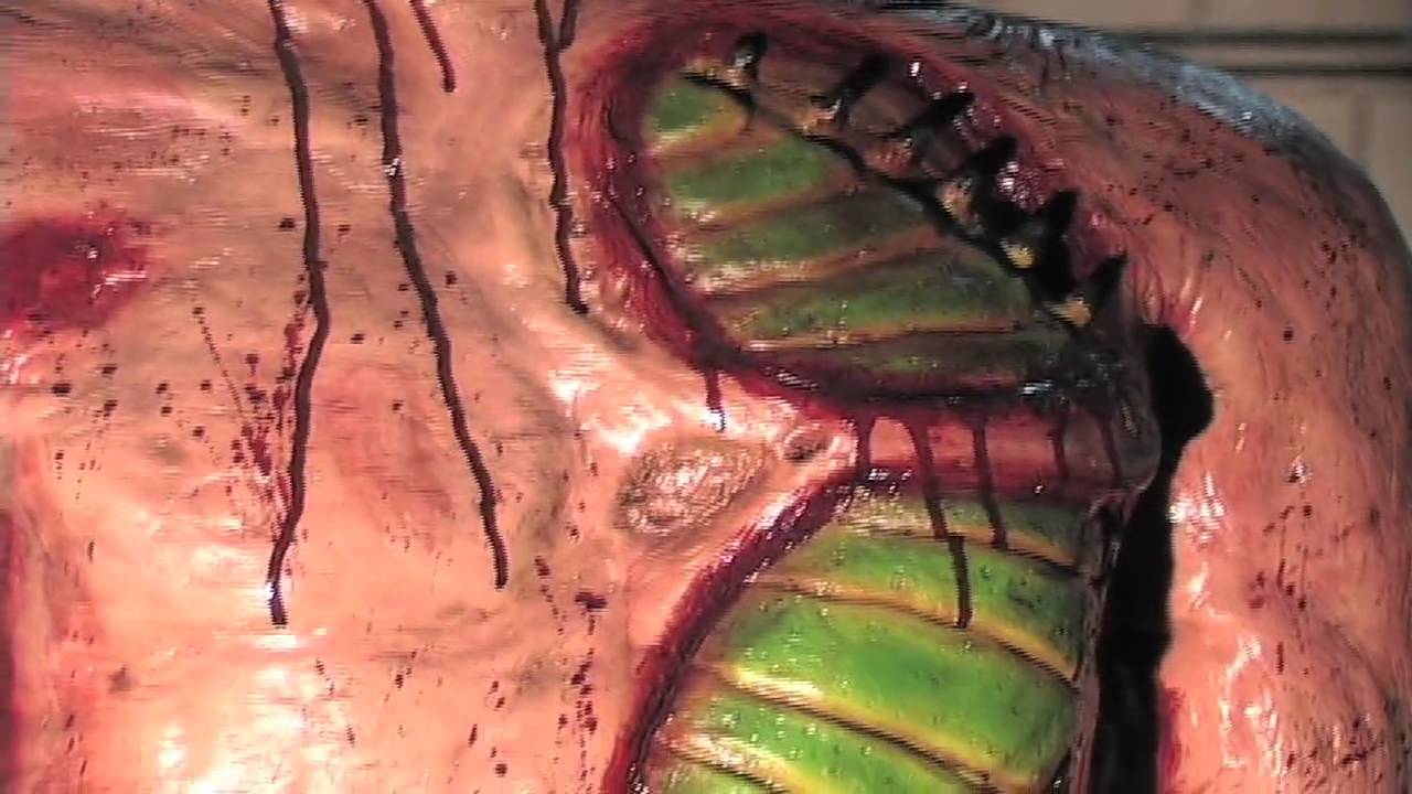 Grub Torso Popup haunted house halloween prop