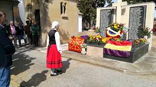 Aurresku, homenaje a los fusilados de Corella en 2019.