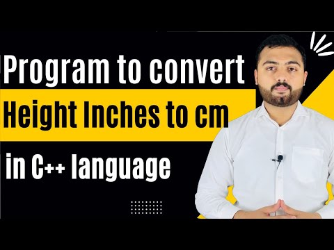 Program to convert height from inches to cm Urdu/Hindi