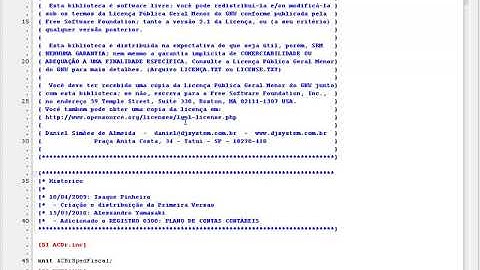 T2Ti ERP 2 0   Lazarus   Sped Fiscal   06 ACBr Sped Fiscal