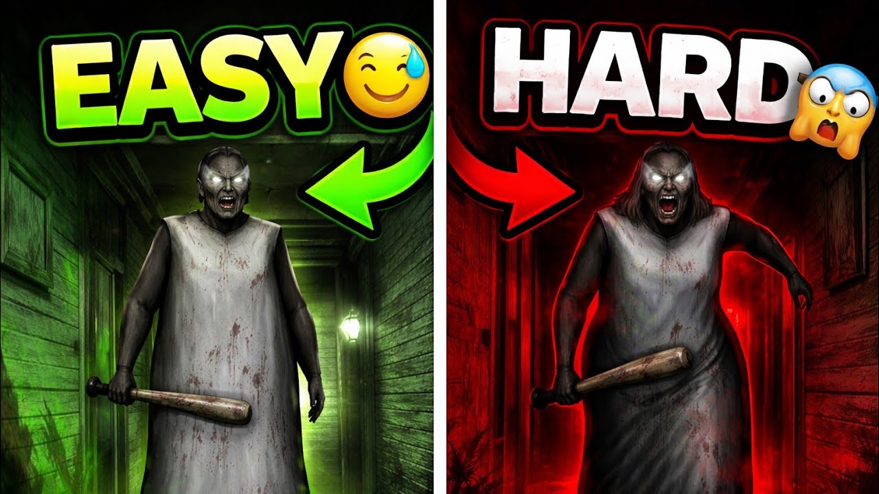 Granny EASY vs HARD 😱 | Full Gameplay Comparison | Offline Horror Game