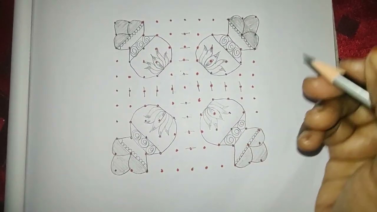 11*11 பொங்கல் பானை கோலம் #11*11 simple Pongal port Kolam 👍🙏