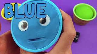 Come fare i Gelati di Pongo Play Doh con  Uova SORPRESA, Impara i Colori in inglese