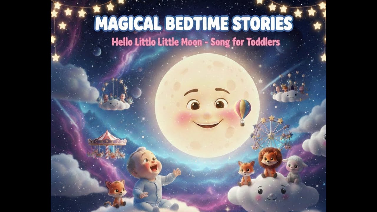 “Hello Little Moon” is a gentle story song that helps children: ✨ Feel calm and relaxed
