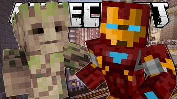 Minecraft | SUPERHERO POWERS!! (Slow Down Time, Groot & Iron Man!) | One Command Creation