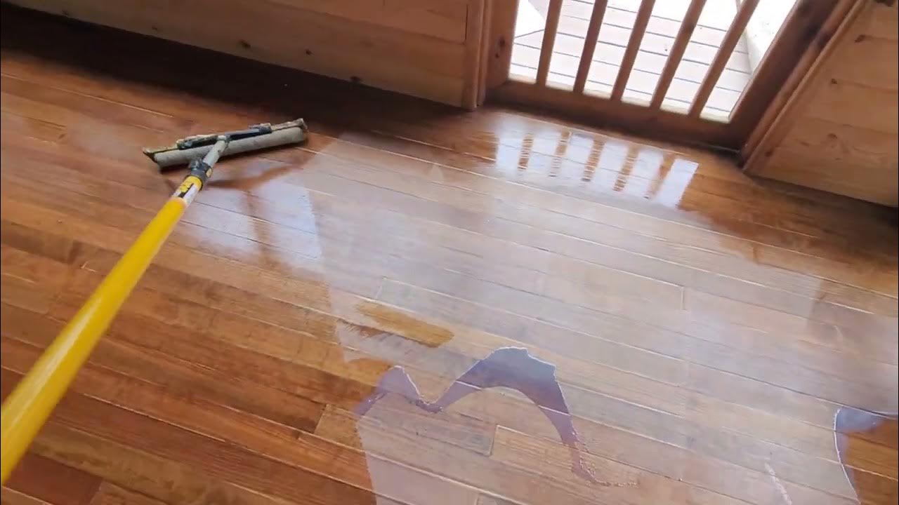 Hardwood floor screening & recoating process to restore the hardwood
