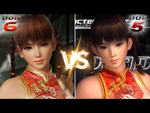 DOA6 x DOA5 🚺 Characters Face Comparison