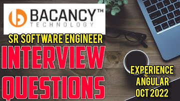 Bacancy || Sr Software Engineer || Experience || Angular Interview Questions || Oct 2022