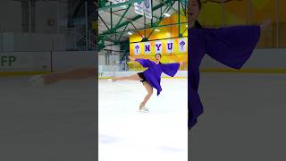 Graduating with style! Megan Tso tries her #doubleaxel with an extra “degree” of difficulty! 🤭🎓