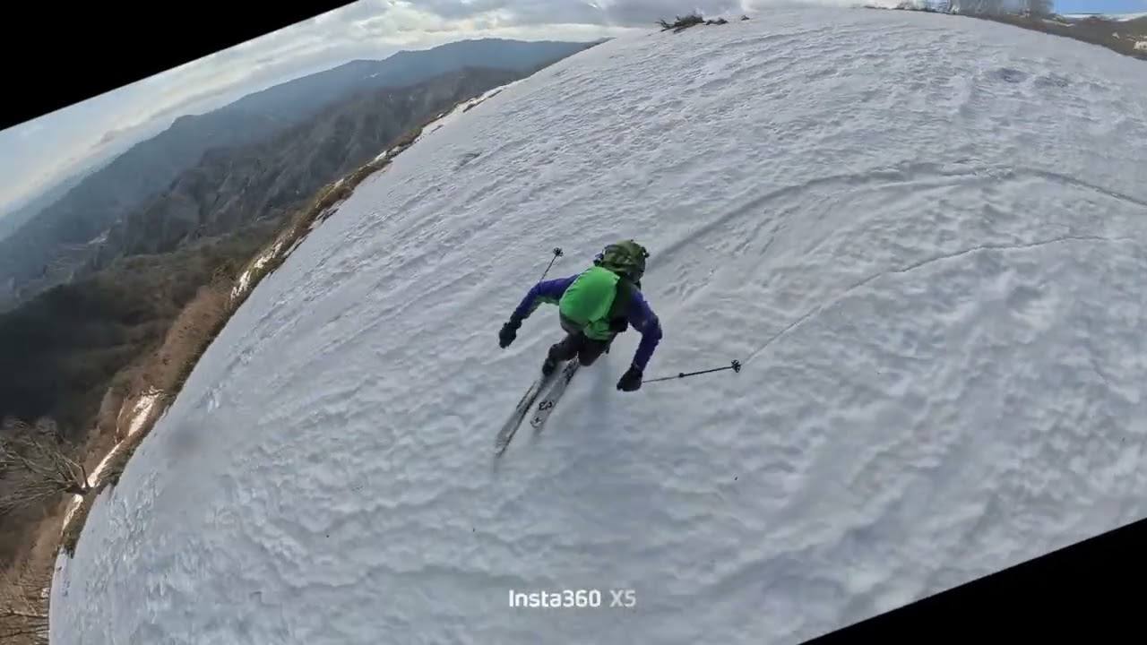 深入山㉚、春一番#雪山#バックカントリー#テレマークスキー#残雪#