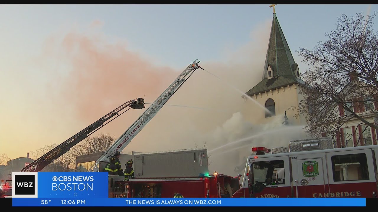 Firefighters search for cause of Faith Lutheran Church fire - YouTube