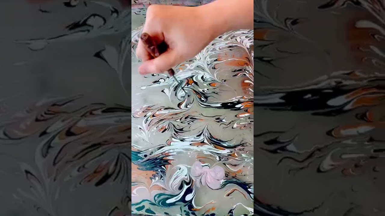 Water marbling. Turkish EBRU. Mosaic art studio Hong Kong 🇭🇰 
