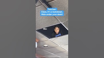 Me during a school lockdown 💀