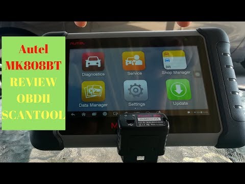 Autel MaxiCom Mk808BT Review▶️ MK808 Check Engine Light ABS SRS SAS Reset