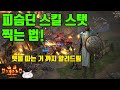 디아블로2레저렉션 피슴딘 스킬 스탯 찍는 법 사냥이랑 횃불 따는 것 까지 알려드려요!!