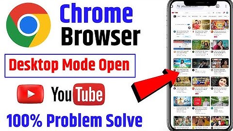 YouTube Channel Chrome Browser Desktop Mode Not Open Problem Solve | Mobile se YouTube Desktop Site