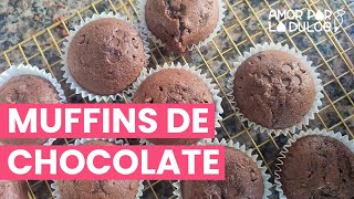 Muffins de chocolate.