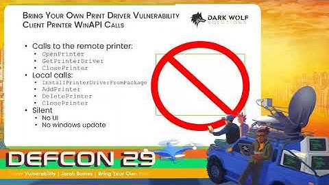 DEF CON 29 - Jacob Baines - Bring Your Own Print Driver Vulnerability