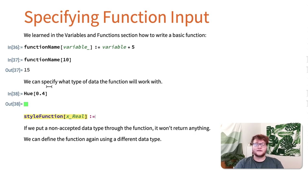 Творческие вычисления на языке Wolfram Language: условные операторы и написание собственных функций.