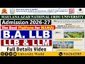 Manuu B.A LLB, LLB &amp; LLM Admission Process | Seats, Syllabus, Fees | @UniversityWorld 