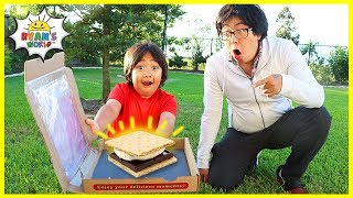 how to make diy smores in a solar oven pizza box