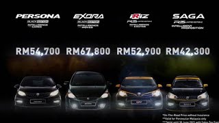 Proton Special Edition  SAGA R3 IRIZ R3 EXORA PERSONA BLACK EDITION with price