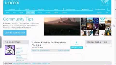 SAI Paint Tool Custom Brush Tutorial
