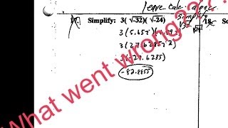 Common Exam Mistakes on Radicals: what went wrong