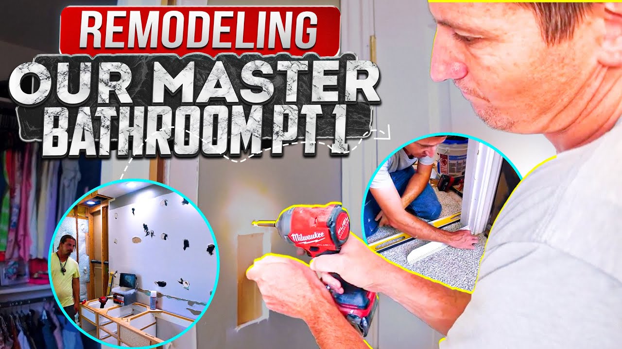 Transforming a Master Bathroom: A Step-by-Step Remodeling Journey Pt 1