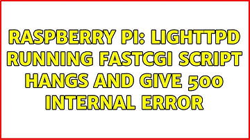 Raspberry Pi: Lighttpd running FastCGI script hangs and give 500 internal error