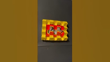 I made this origami sculpture from a LEGO paper bag.