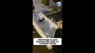 Frontier flight evacuated due to "strong odor"