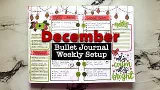 December WEEKLY SETUP | Bullet Journal December | Plan with me