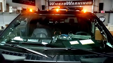2017-up Superduty Flashing Factory Roof Lights with Wicked Warnings Auto Flasher