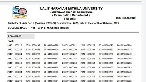 Lnmu Part 2 Result Check