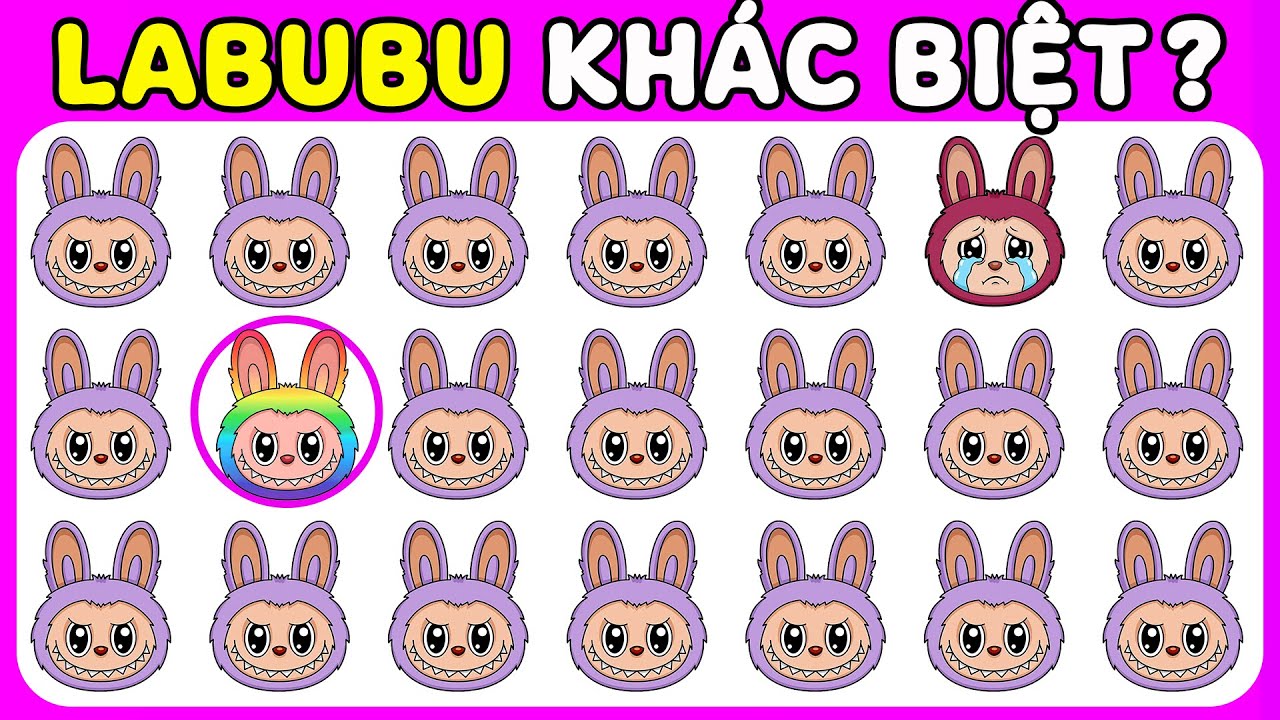 Labu Vi Robi 2 THỬ THÁCH TÌM LABUBU KHÁC BIỆT? | Chỉ 2% Trả Lời Đúng 30 Câu Đố Vui ...