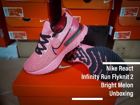 Nike react infinity run flyknit bright melon Clearance