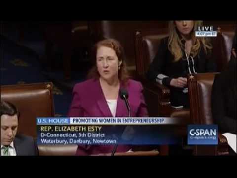 <p>Rep. Elizabeth Esty (D-Conn.) speaks in support of her Promoting Women in Entrepreneurship Act, which passed the House unanimously on Jan. 10.</p>