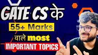 GATE 2026 Preparation: Most Important Topics for GATE CSE | 55+ MARKS in EXAM 🔥!