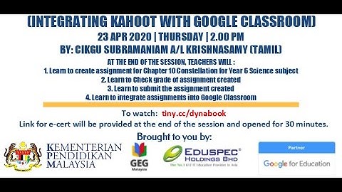 Integrating Kahoot with Google Classroom
