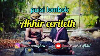 puisi lombok akhir cerite