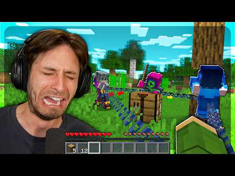 Can we beat Minecraft but CHAINED TOGETHER