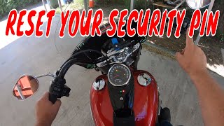Setting The Security Pin On A 2019 Harley Davidson Heritage Clic