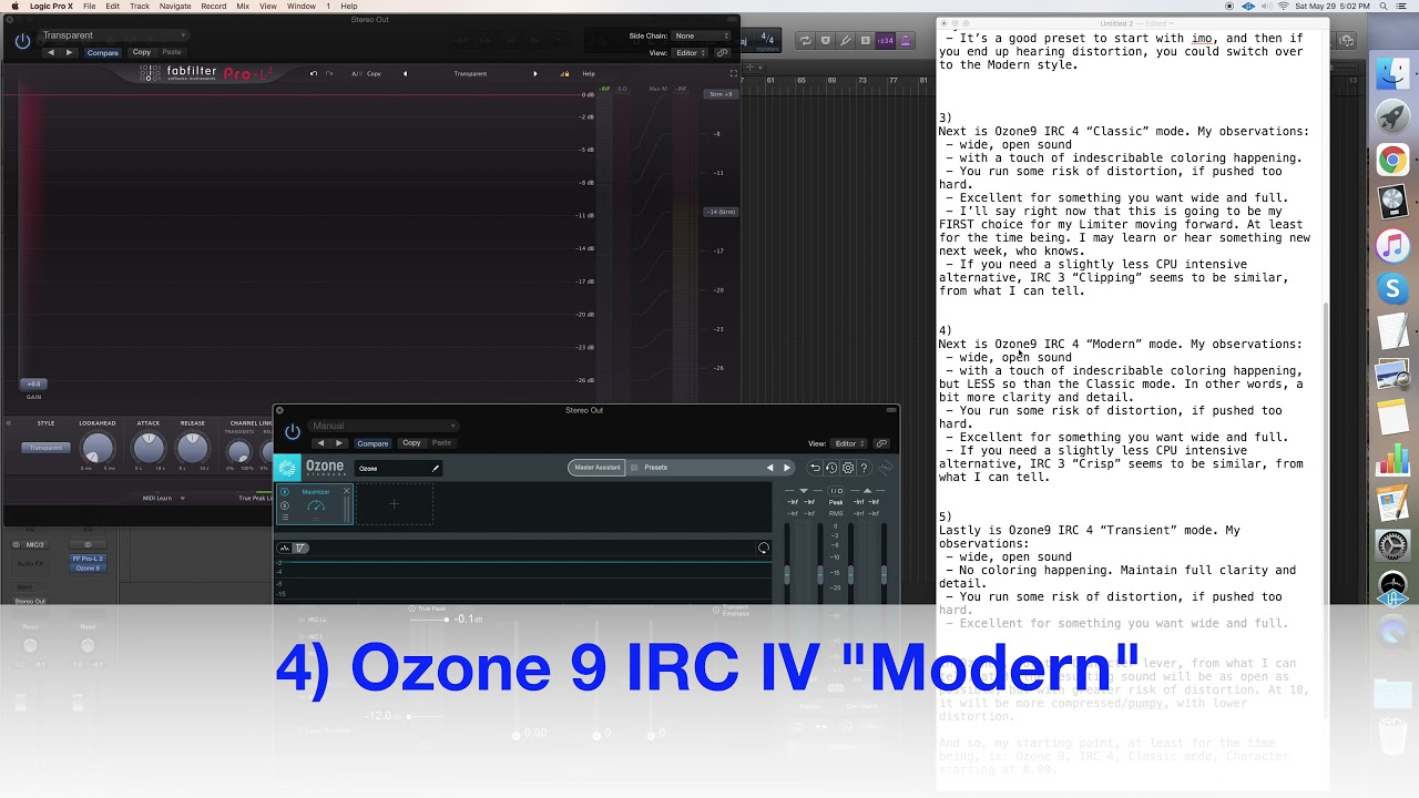 FabFilter ProL 2 vs Ozone 9 Maximizer IRC 3 & 4 YouTube