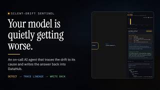 Silent-Drift Sentinel: an on-call AI agent that root-causes ML drift in DataHub