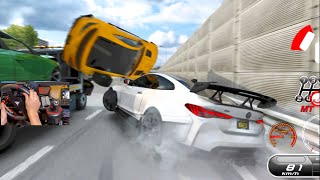 Causing ACCIDENT No Hesi NEW BMW M4 G82 Widebody SLICING Through TRAFFIC!!