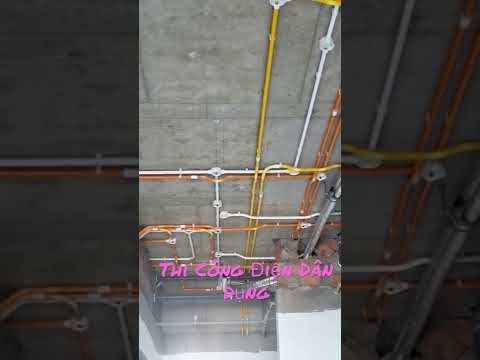 Video Thi Công Điện Dân Dụng Âm Tường.Cách Đi Ống Điện Nổi... - youtube