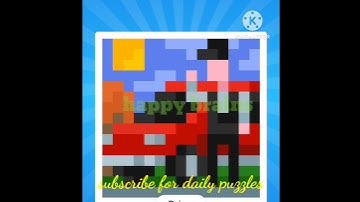 Nonograms Color daily challenge 24 November 2023 answer / solution / how to solve #happybrainsyt