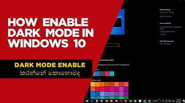 How to Enable Dark Mode in Windows 10 (Quick & Easy Guide)